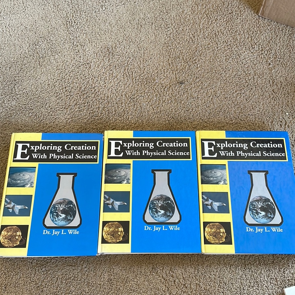 Exploring Creation with Physical Science. 3 textbooks, 2 Answers Keys
